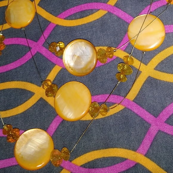 Necklace-orange - Picture 2 of 2